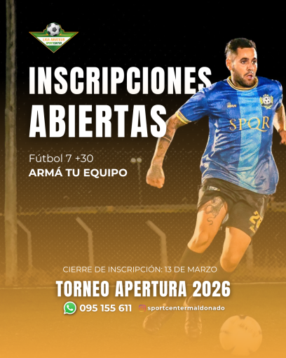 Fútbol 7+30 - Apertura 2026