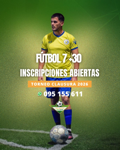Fútbol 7+30 - Clausura 2026